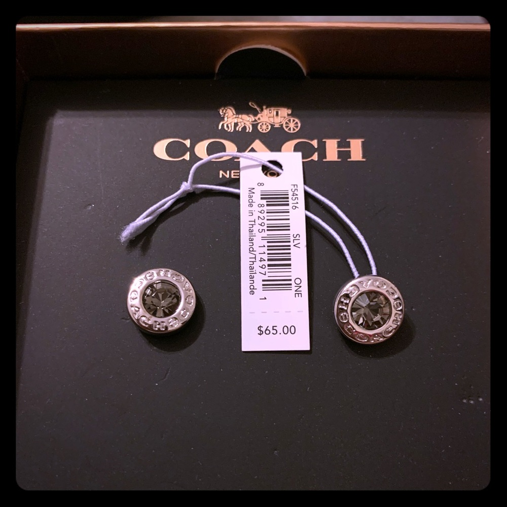 Coach Open Circle Stud Earrings